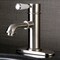 Kingston Brass Paris Single Porcelain Lever Handle Bathroom Faucet, Nickel KS7418DPL - alternate 3
